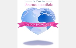 Le 17 Octobre : Journée Mondiale du Don d'organes